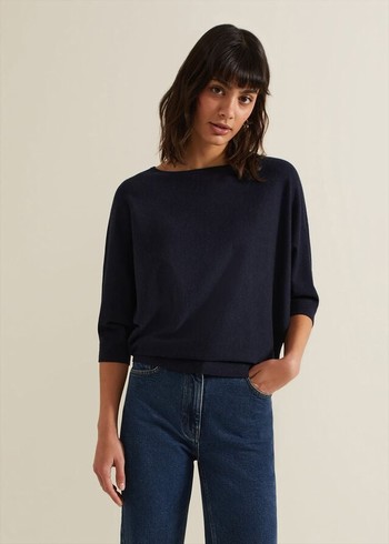 Phase Eight Cristine Knitwear Navy Canada | EJVKMD-486